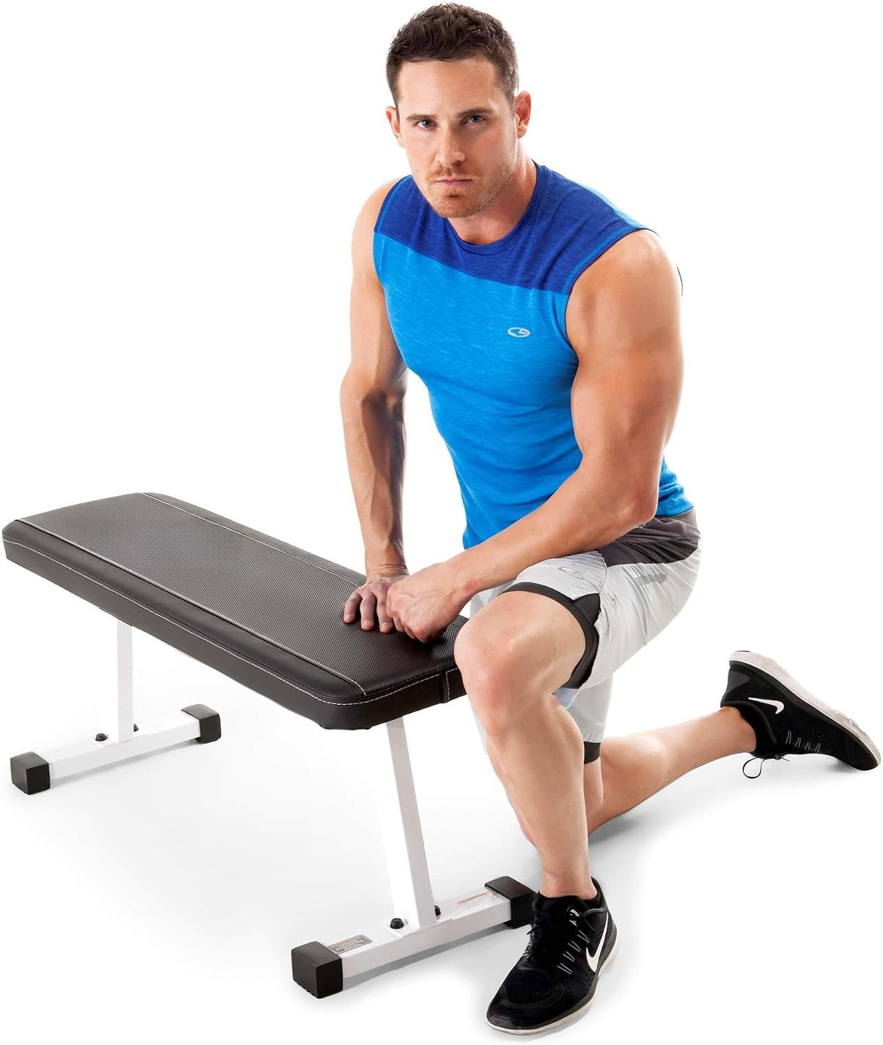 White Flat Weight Bench