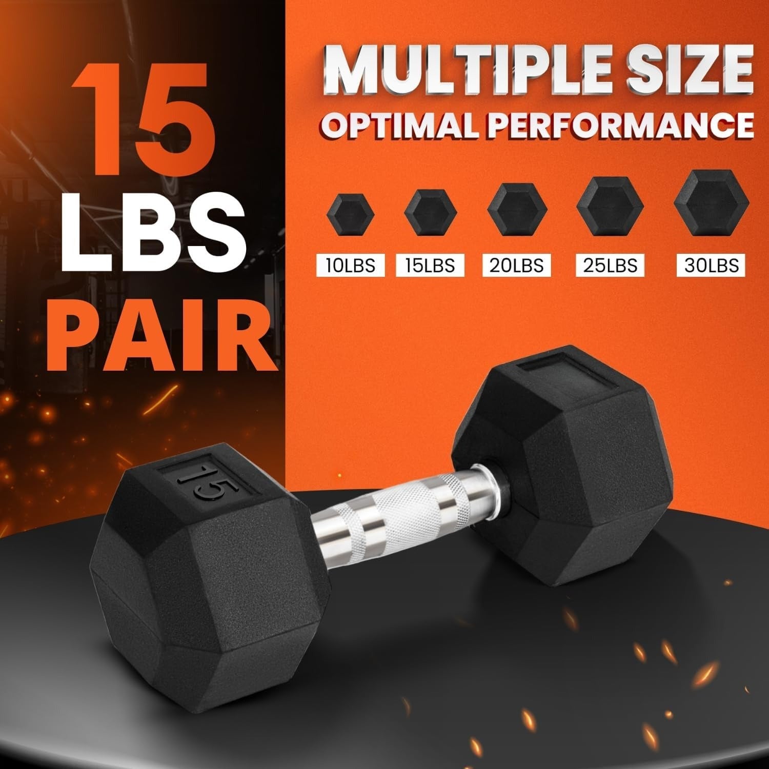 Slip Hex Dumbbells Pair