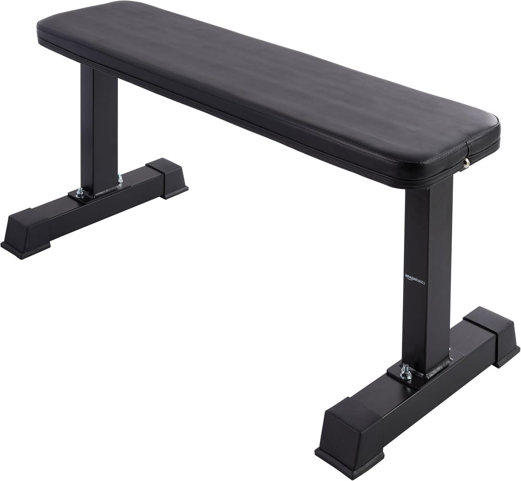 Black Flat Weight Bench