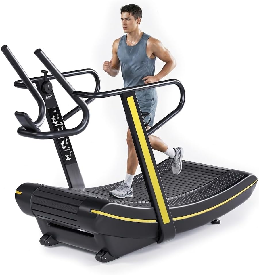 Curved Manual Self‑Powered Treadmill