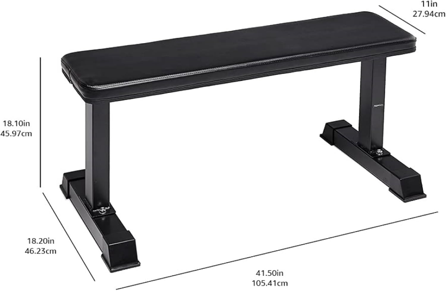 Black Flat Weight Bench