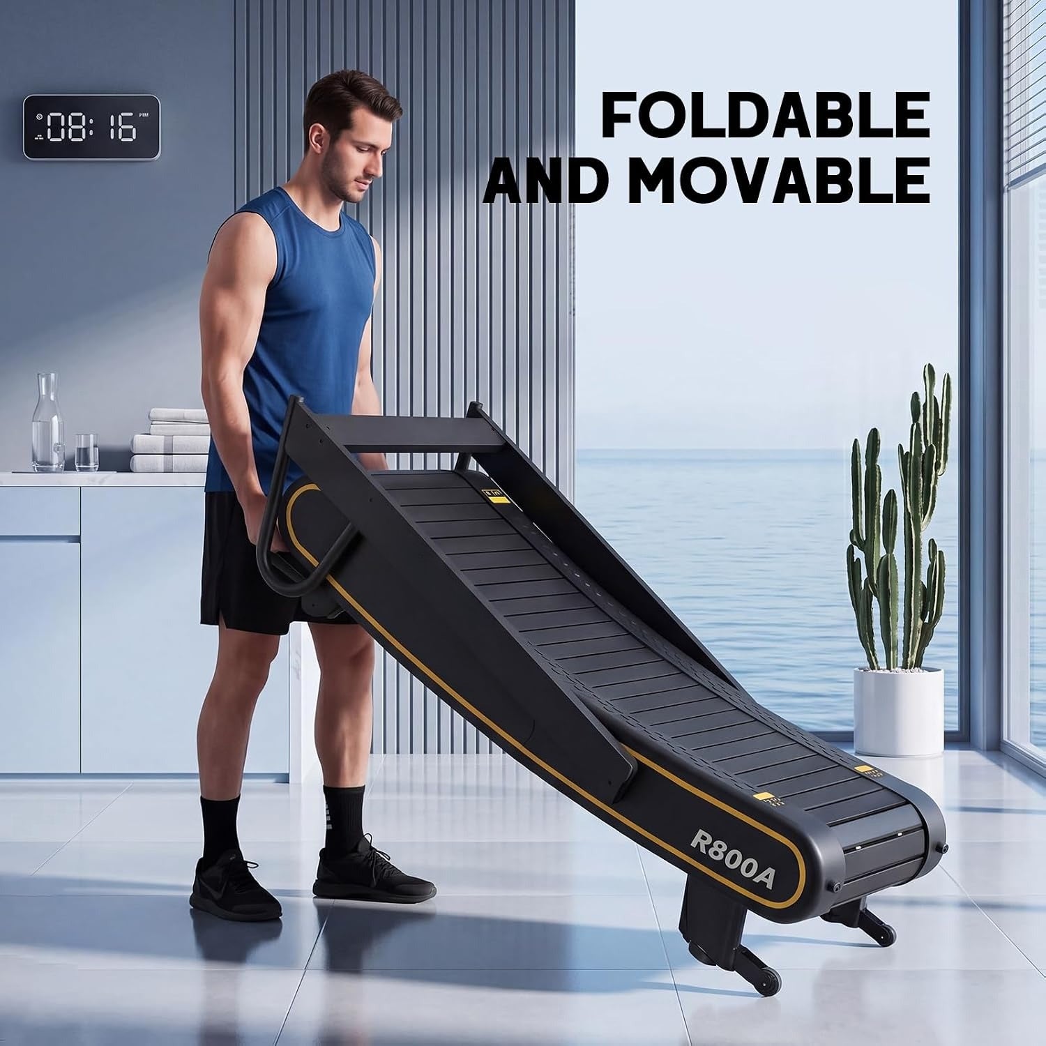 Manual Foldable Adjustable Treadmill