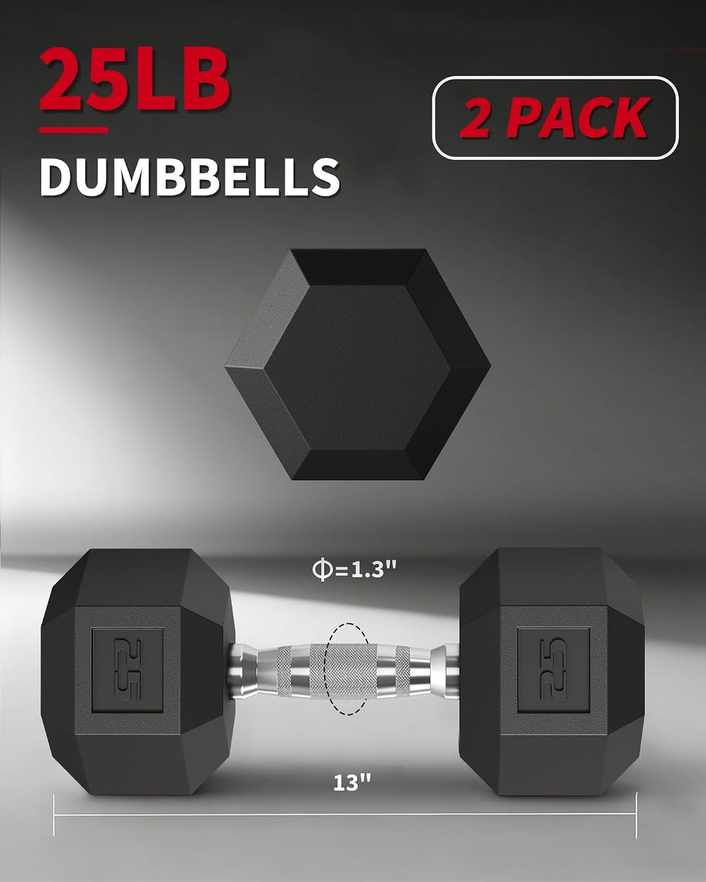 Coated Dumbbells Pair