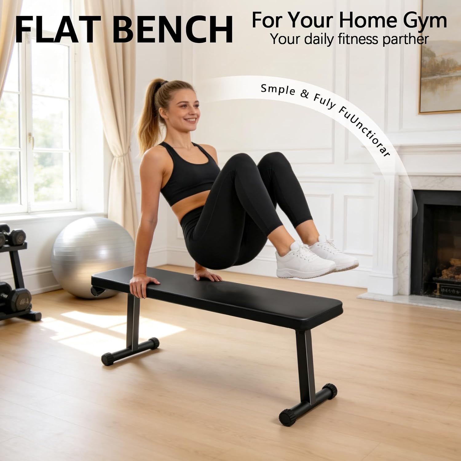 Adjustable Decline Sit‑Up Bench