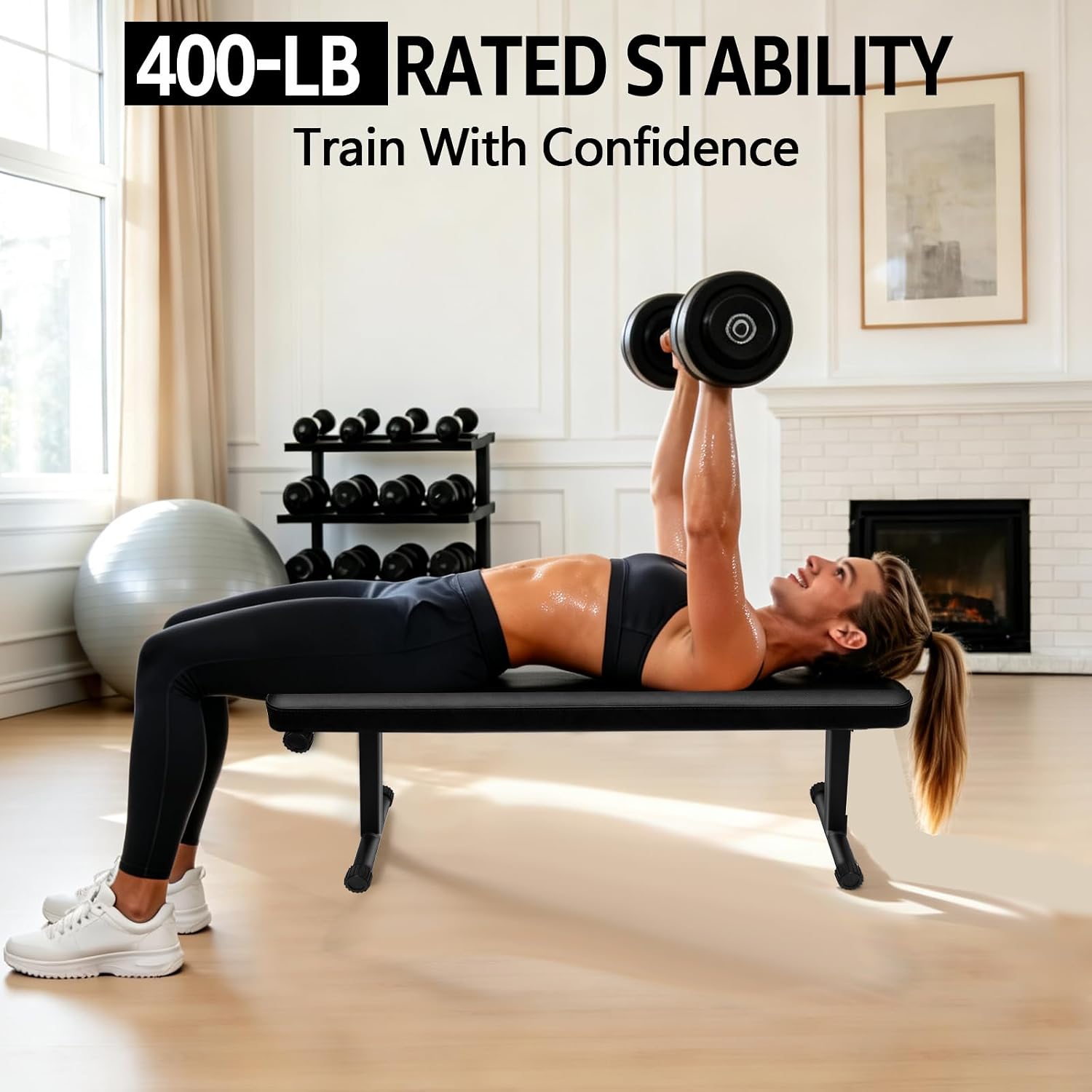 Adjustable Decline Sit‑Up Bench