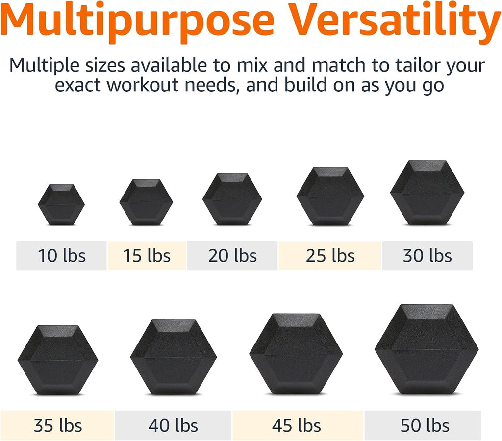 Rubber Hex Dumbbell