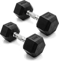 Rubber‑Coated Hex Dumbbells Set