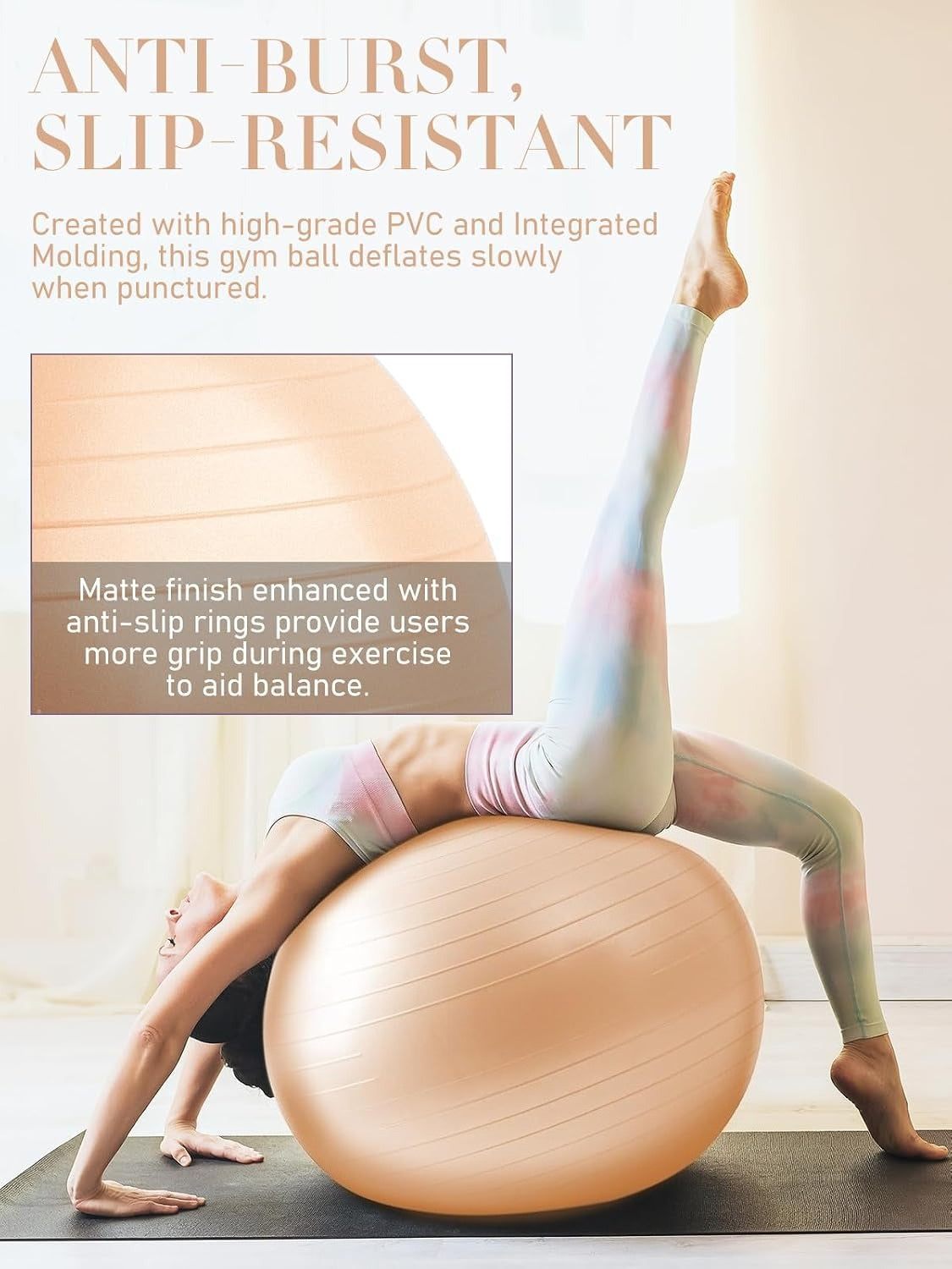 Multi‑Size Yoga Exercise Ball