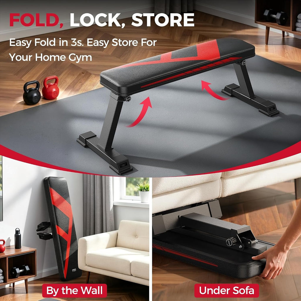 Foldable Flat Weight Bench
