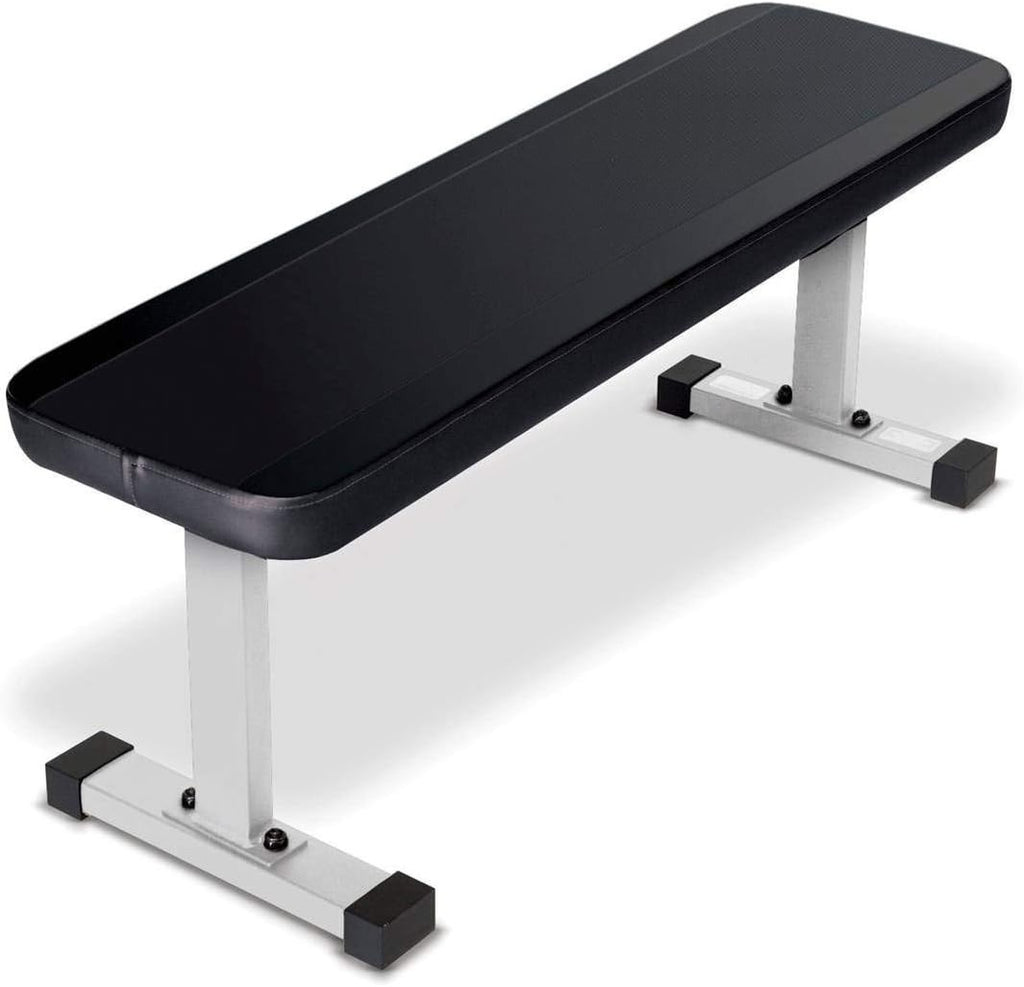 White Flat Weight Bench