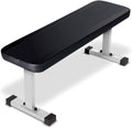White Flat Weight Bench