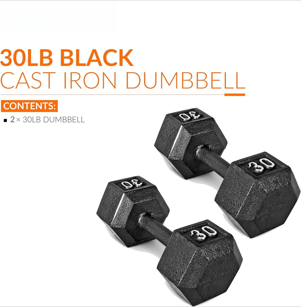 Barbell Cast Iron Hex Dumbbell